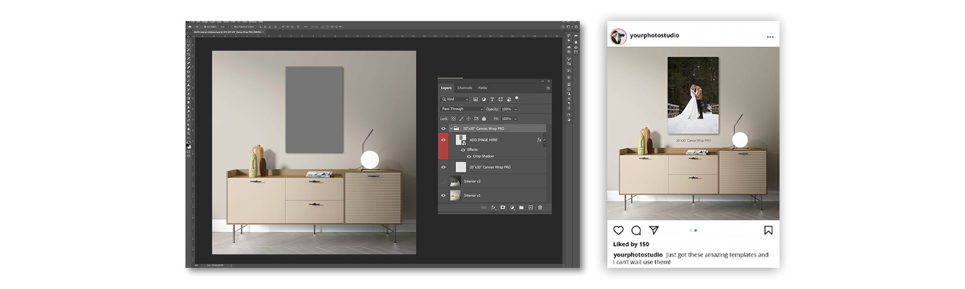 Wall Decor Mockup Tutorial