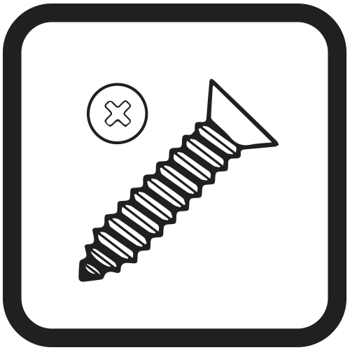 Metal screws icon