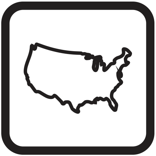 USA map icon